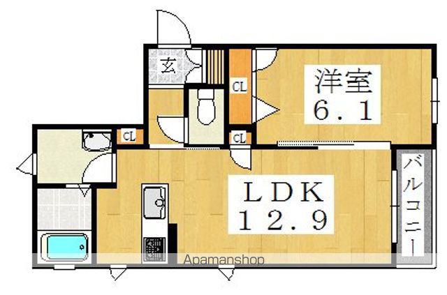 シャーメゾンフィランジュ(1LDK/1階)の間取り写真