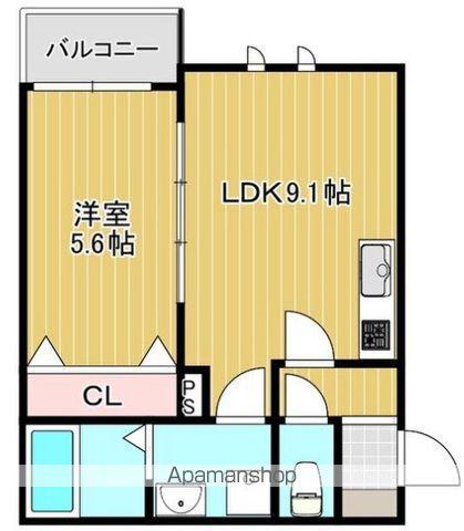 LE COCON(1LDK/3階)の間取り写真