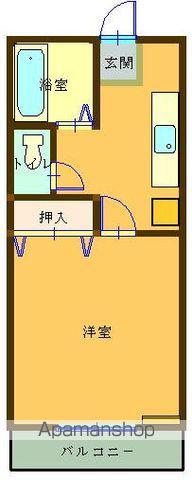 マンション誉田(1K/1階)の間取り写真