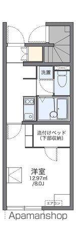 レオネクストTOPRIVER(1K/1階)の間取り写真