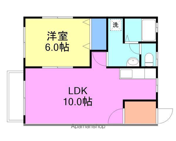 カーサすみれ(1LDK/2階)の間取り写真