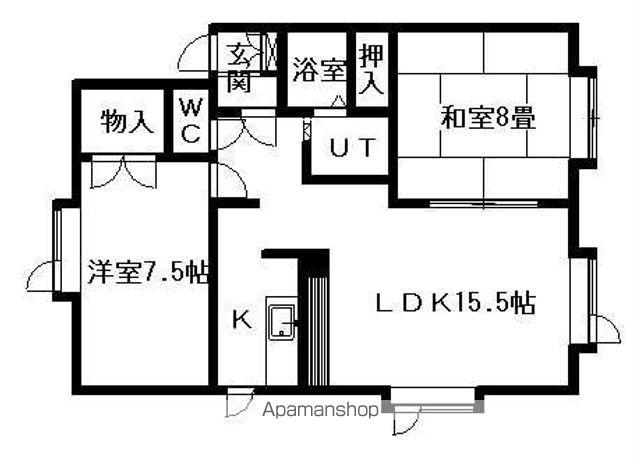 リラノースN509(2LDK/2階)の間取り写真