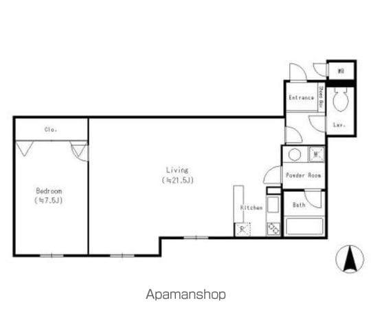 堂島レジデンス(2LDK/12階)の間取り写真