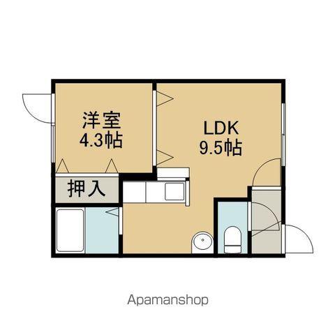 レインボーハウス双葉NO.20(1LDK/3階)の間取り写真