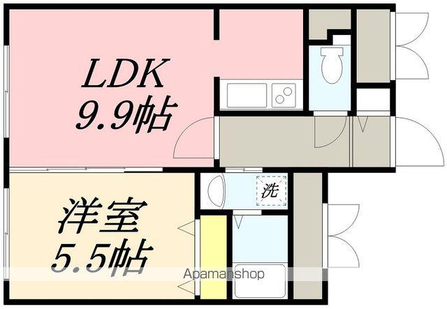 ARIETE ASAHIMACHI(1LDK/3階)の間取り写真