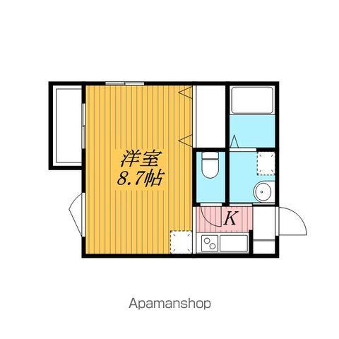 Aレガート千葉椿森A(ワンルーム/2階)の間取り写真
