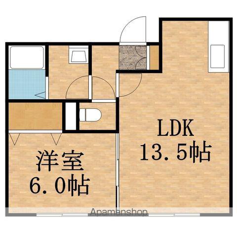 ジュピター白石中央Ⅱ(1LDK/3階)の間取り写真