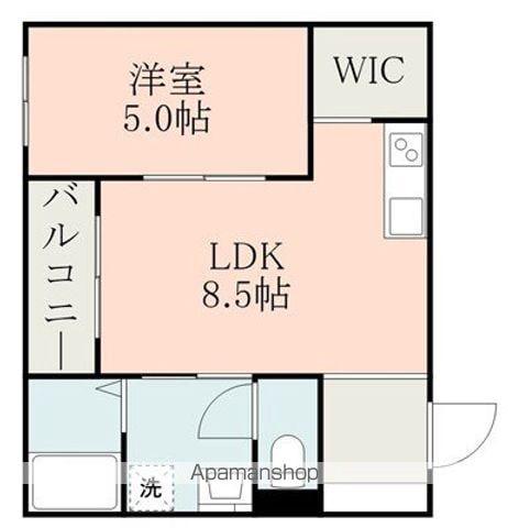 MAJOR大津Ⅲ(1LDK/2階)の間取り写真