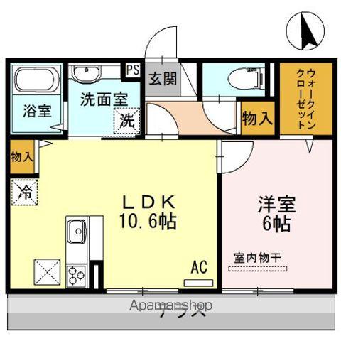 コモレビガーデン(1LDK/1階)の間取り写真