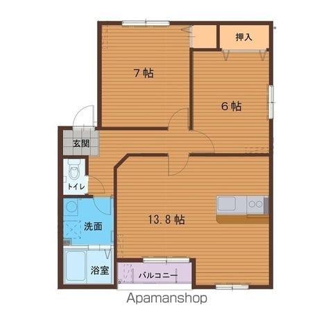 M&COOPERⅡ(2LDK/1階)の間取り写真