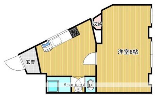 黒住ビル(1K/5階)の間取り写真