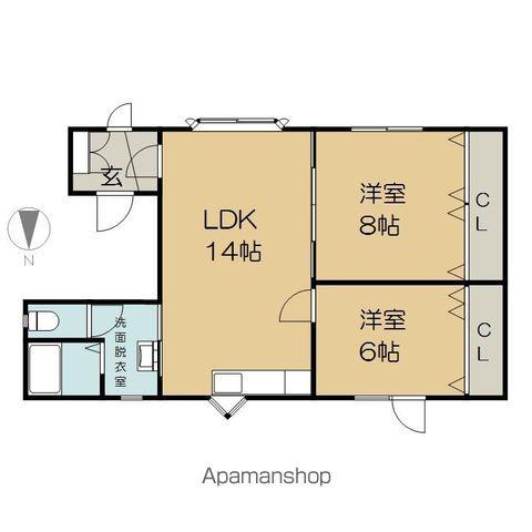 ミレー館Ａ(2LDK)の間取り写真