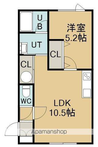 MSクリック(1LDK/1階)の間取り写真