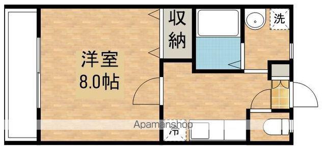 フェヴァリーⅡ(1K/1階)の間取り写真