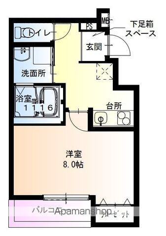 フジパレス百舌鳥駅南2番館(1K/1階)の間取り写真