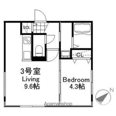 DESTINO RESIDENCIA HIGASHISAPPOR(1LDK/3階)の間取り写真