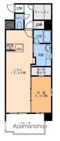 ANNEX道後湯築(1LDK/1階)の間取り写真