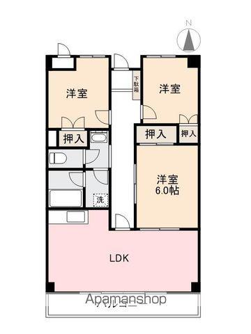 アルファエステート高松町(3LDK/4階)の間取り写真