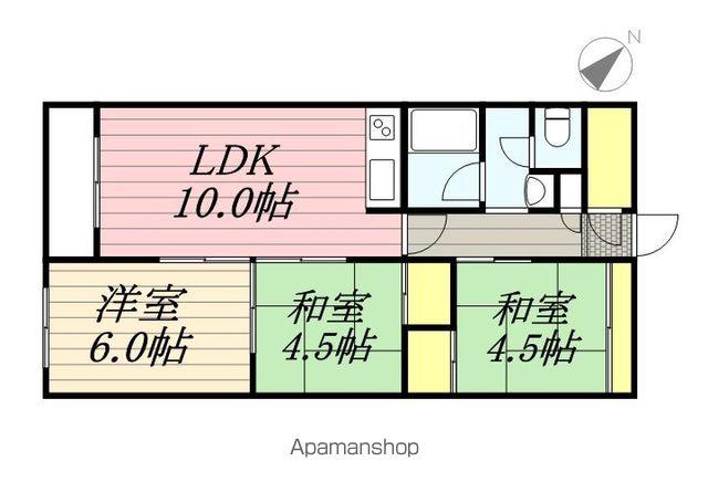スマイル小林(3LDK/3階)の間取り写真