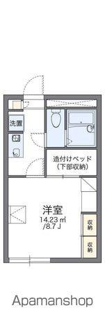 レオパレス ディアコート(1K/1階)の間取り写真