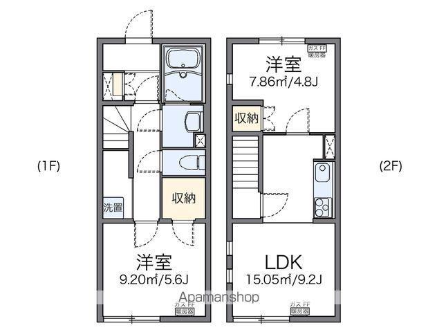 レオネクスト幸Ⅲ(2LDK/1階)の間取り写真
