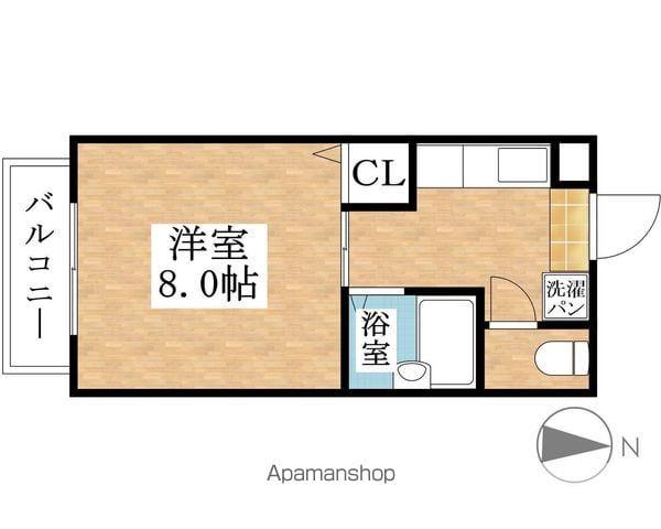 ベルウッドハイムⅡ(1K/1階)の間取り写真