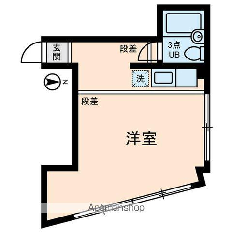 練馬錦ハイム(ワンルーム/2階)の間取り写真