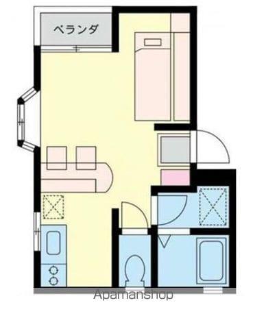 コーポハピー(ワンルーム/1階)の間取り写真
