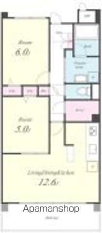 セディアヴィラージュ(2LDK/3階)の間取り写真