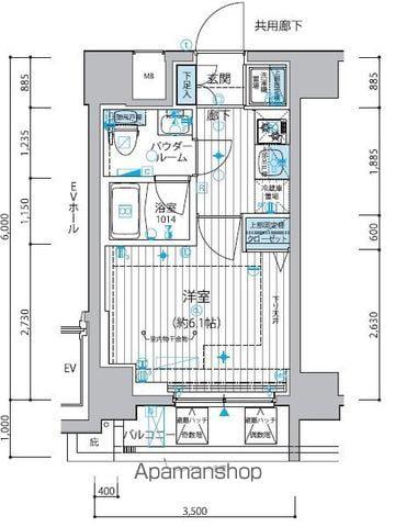 メインステージ戸越銀座 3階階 間取り