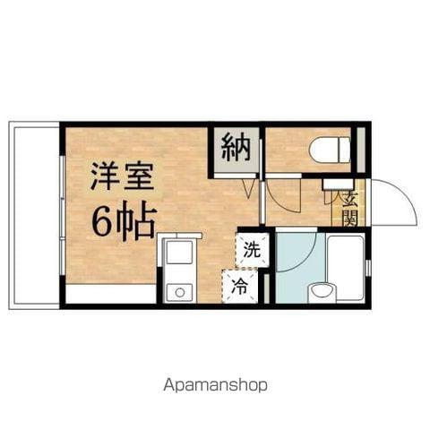 パールウィングス南平(1K/2階)の間取り写真