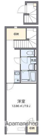 クレイノ千住Ⅱ(1K/2階)の間取り写真