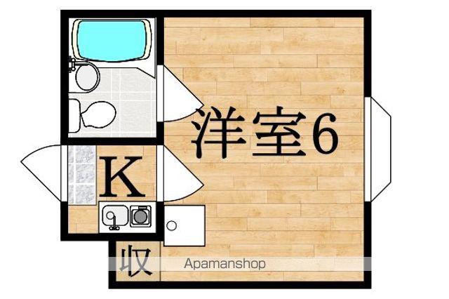 ロイヤル高田(1K/2階)の間取り写真