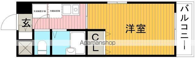 CASAAZUL(1K/3階)の間取り写真