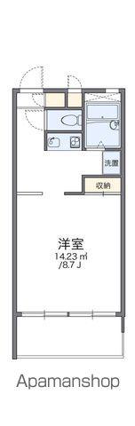 レオパレスメディオ名取(1K/1階)の間取り写真
