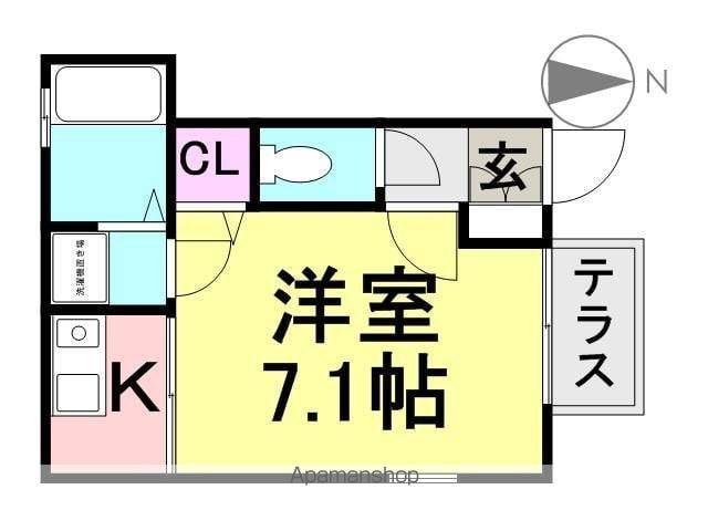 ロイヤルレジデンス大庄(1K/1階)の間取り写真