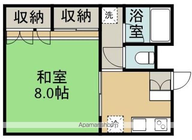 イトウハイツ(1K/1階)の間取り写真