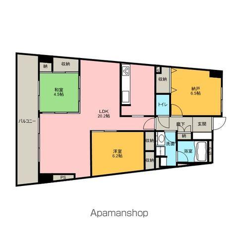 アイランドシティインフィニガーデンサウス棟(3LDK/7階)の間取り写真
