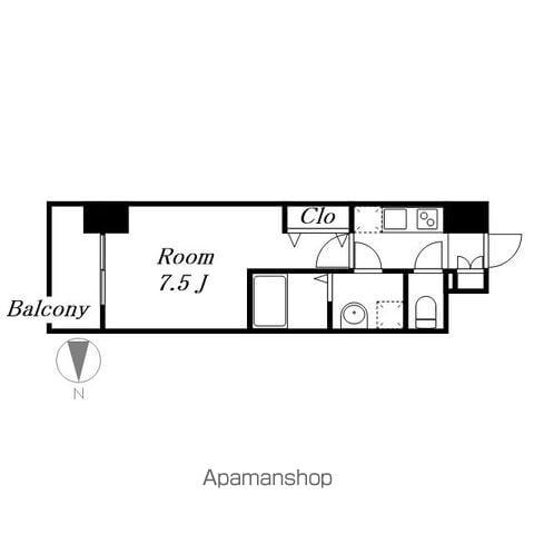 S-RESIDENCE豊国通(1K/12階)の間取り写真