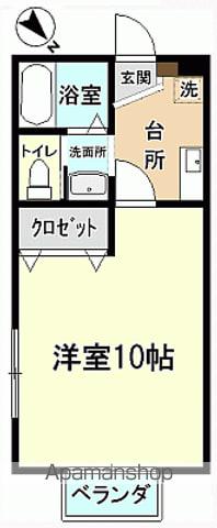 GRANDCHARIOT(1K/2階)の間取り写真