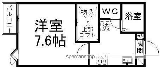 モンペクァ(1K/1階)の間取り写真
