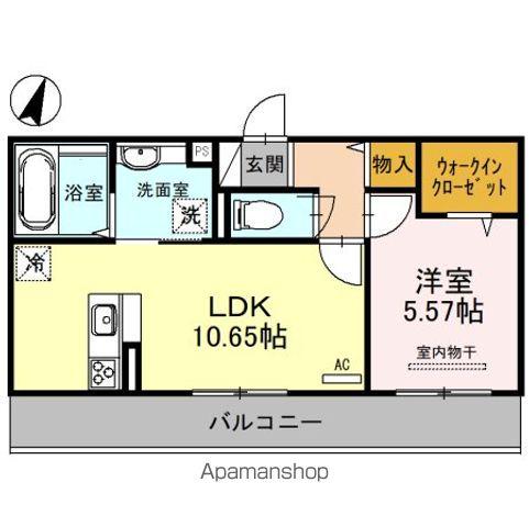 ラヴィベル膳所(1LDK/2階)の間取り写真