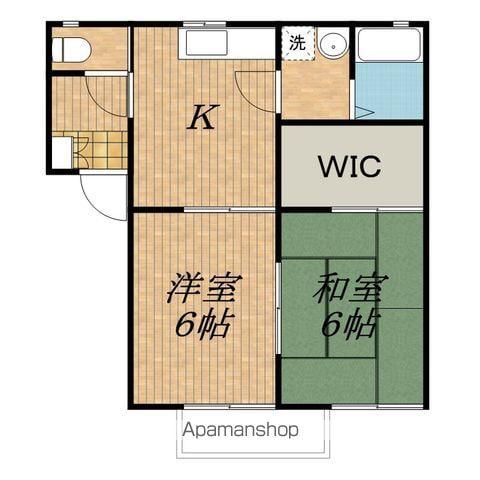 シャーメゾンエテルノ(2K/2階)の間取り写真