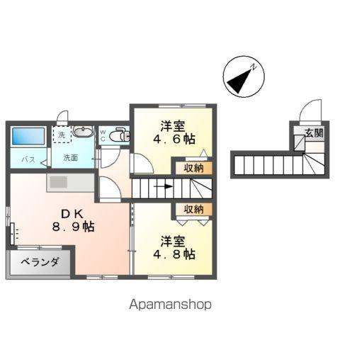 アーバンハウス(2DK/2階)の間取り写真