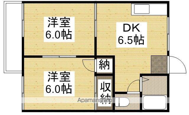 セブンス青江A(2DK/2階)の間取り写真