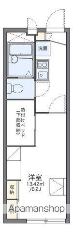 レオパレス華Ⅱ(1K/2階)の間取り写真