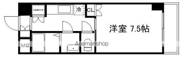 ディークレスト笹口(1K/7階)の間取り写真