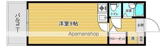 スリム藤崎Ⅱ(ワンルーム/2階)の間取り写真
