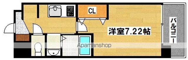 LUXE我孫子2(1K/11階)の間取り写真