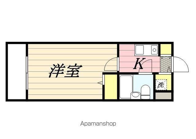 ラ・レジダンス・ド・シュペルブ(1K/2階)の間取り写真